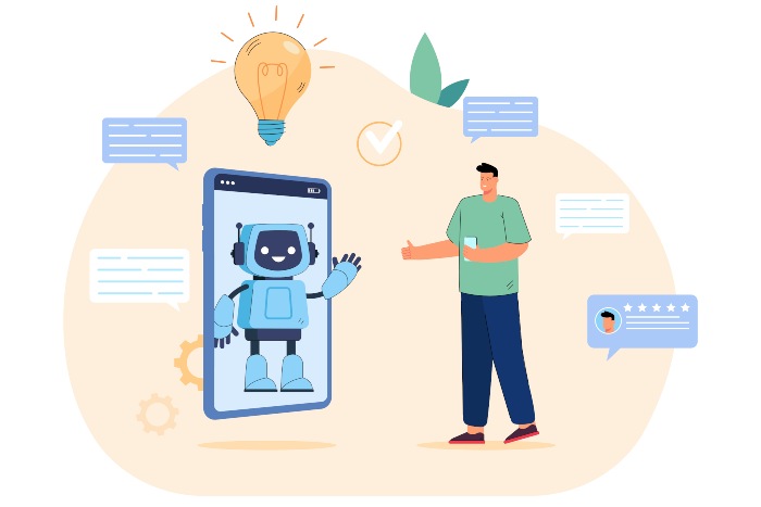 Ilustración explicativa sobre servicios cognitivos para el glosario de La Batería Recargable
